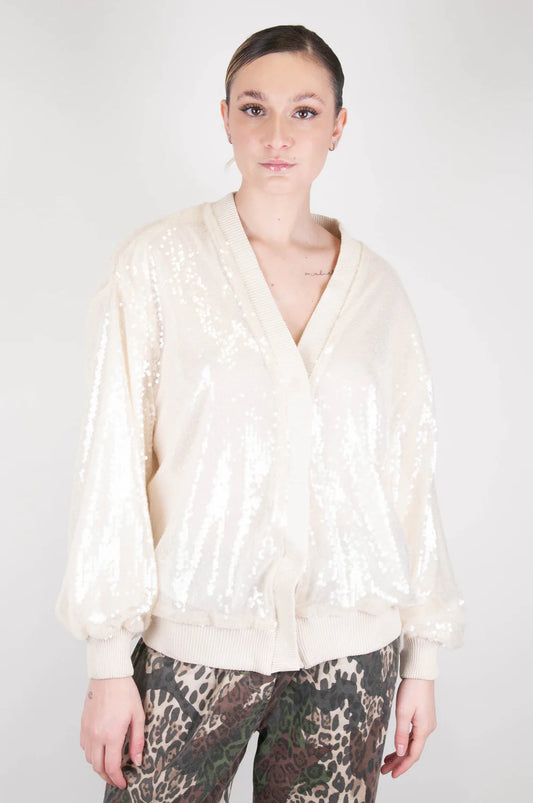 TENSIONE IN - GIACCA BOMBER PAILLETTES